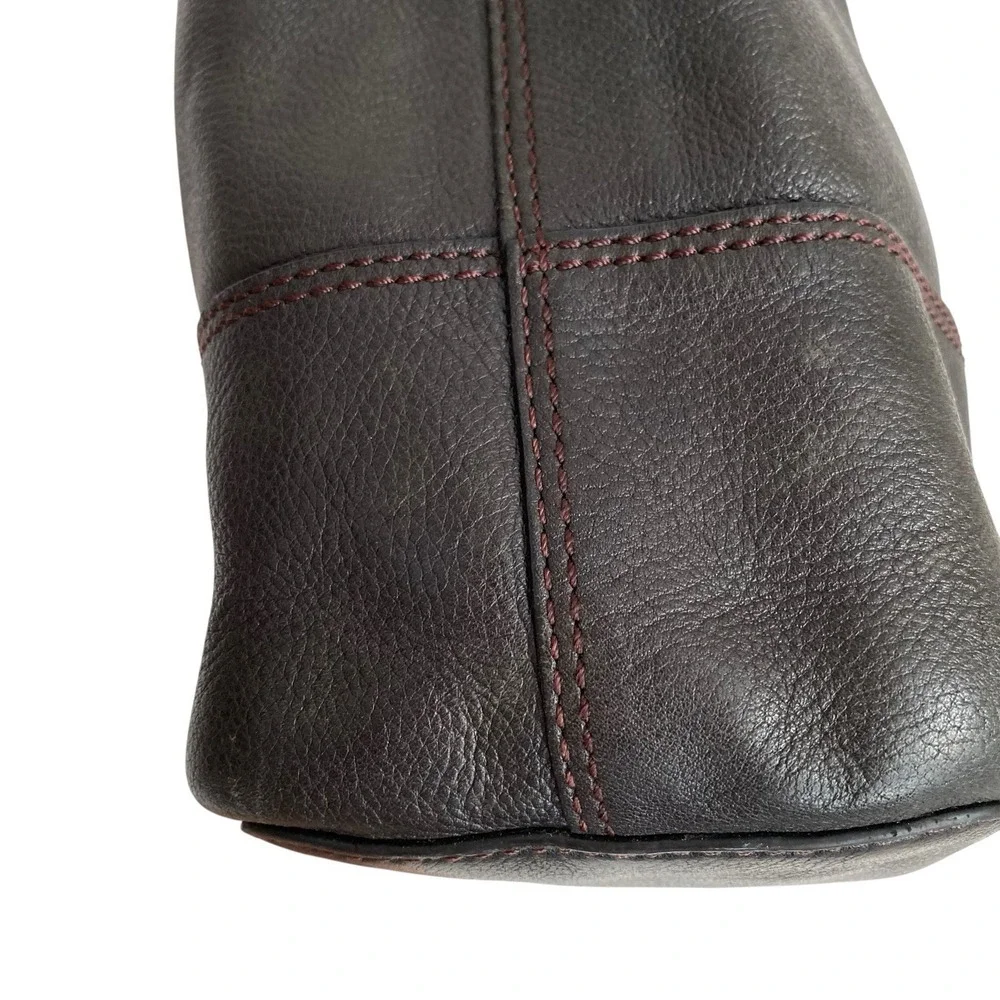 Fossil Marlow Shoulder Bag Hobo Black Leather 14x11